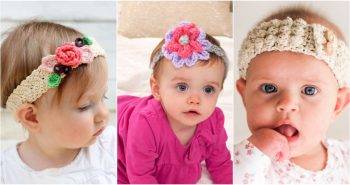 free crochet baby headband patterns