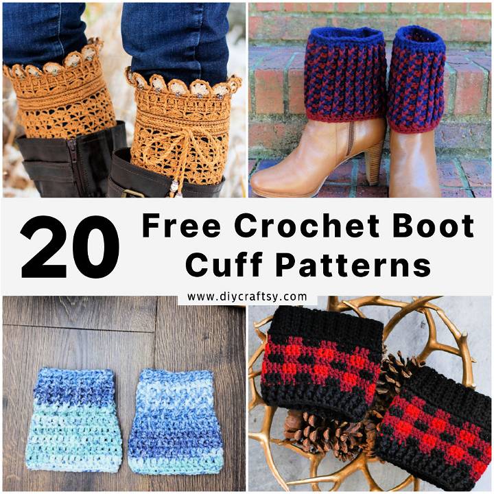 free crochet boot cuff patterns