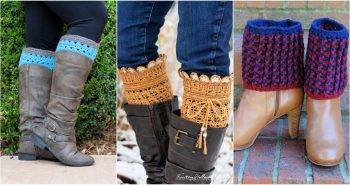 free crochet boot cuffs pattern