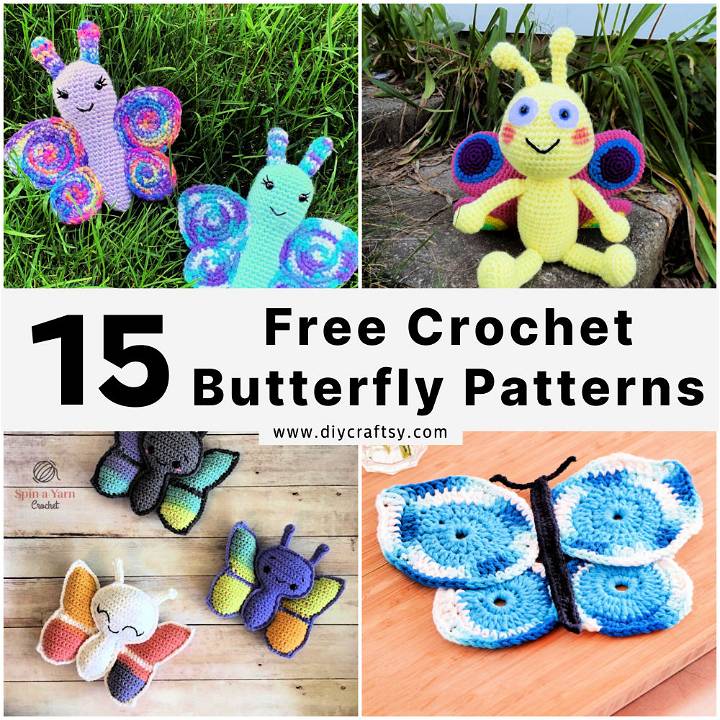free crochet butterfly patterns