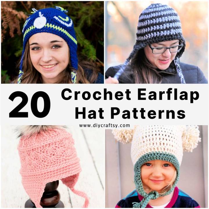 Free Crochet Earflap Hat Pattern (20 Free Patterns)