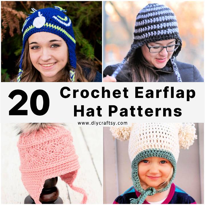 free crochet earflap hat patterns