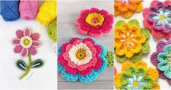free crochet flower pattern