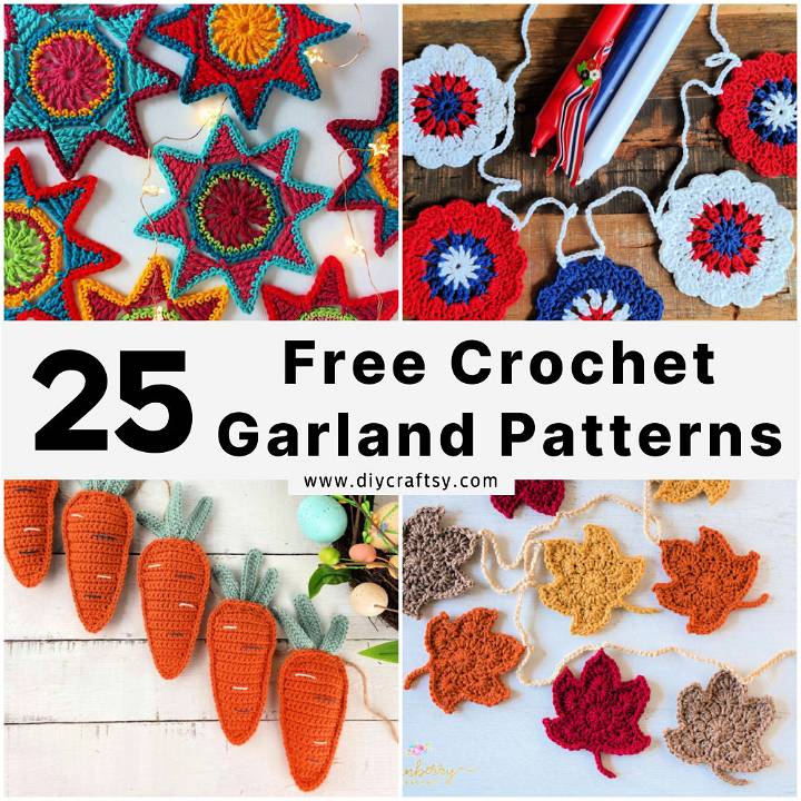 free crochet garland pattern