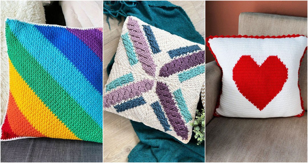 30 Free Crochet Pillow Patterns (Easy PDF Pattern)