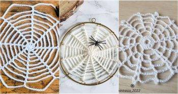 free crochet spider web pattern