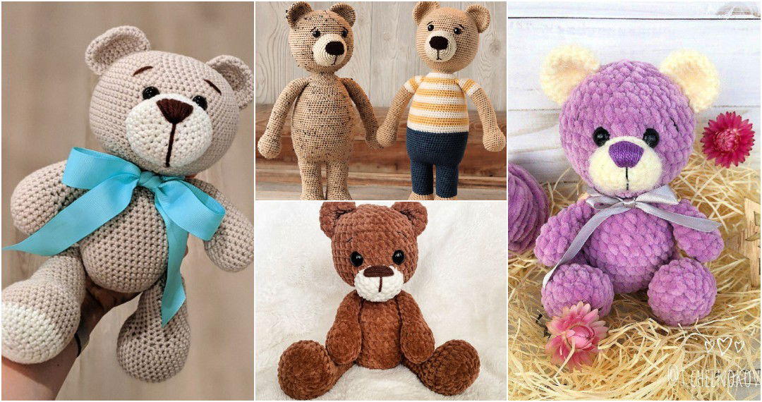 Crochet Teddy Bear Pattern (25 Free Amigurumi Patterns)