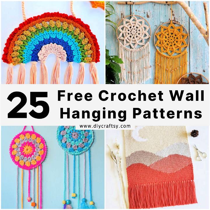 free crochet wall hanging patterns
