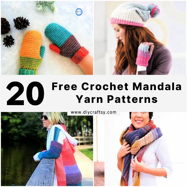mandala yarn crochet patterns free