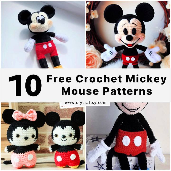 mickey mouse crochet pattern free