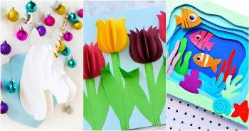 3d paper crafts for kids