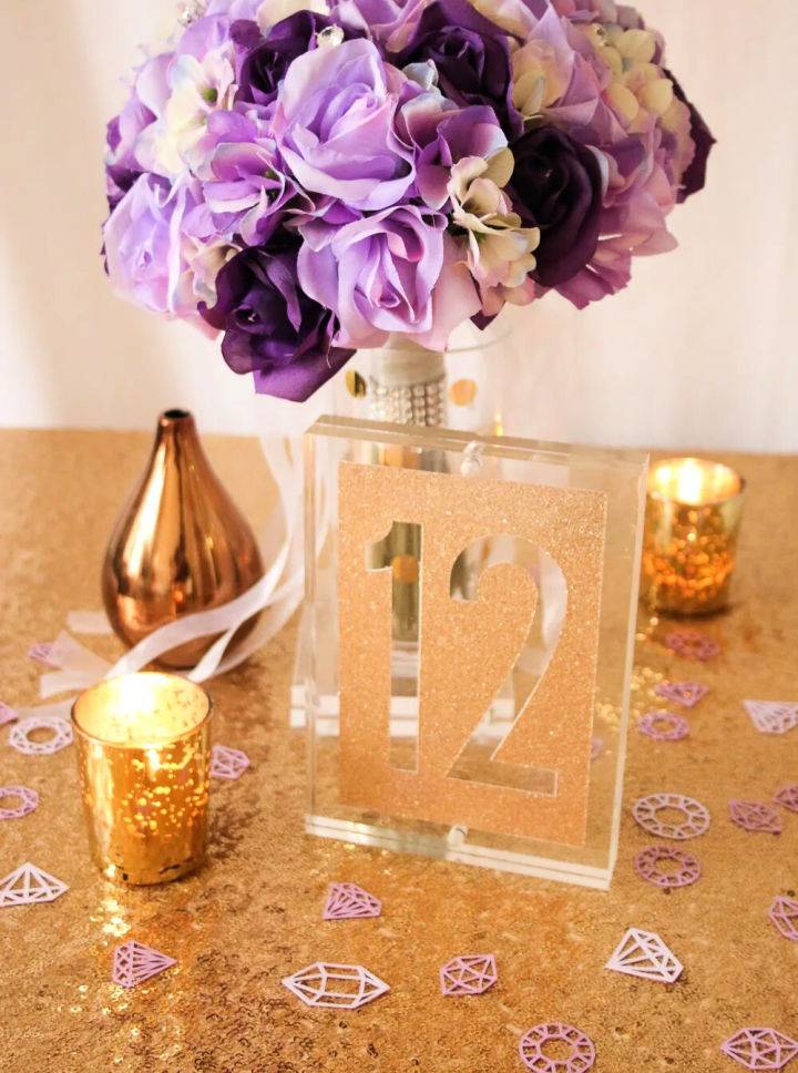 Acrylic Frame Table Numbers