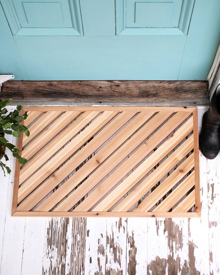 Beginner Friendly DIY Wood Doormat