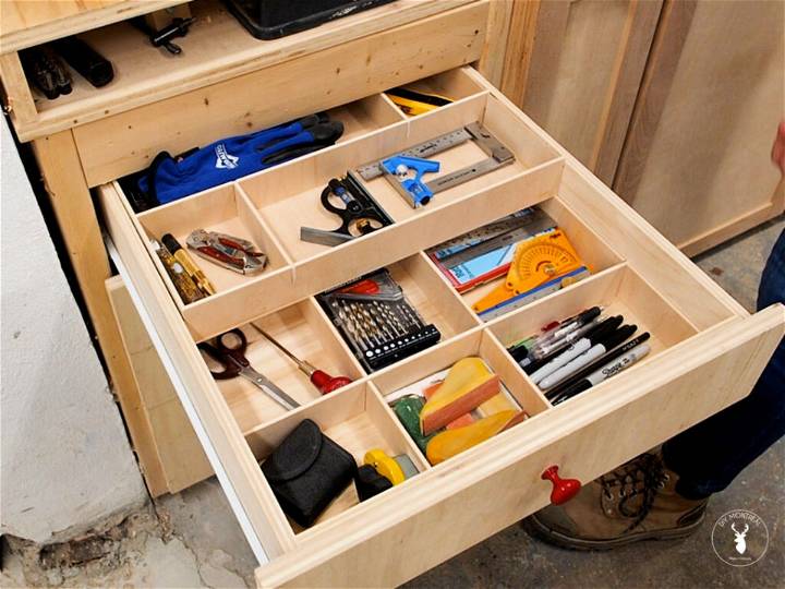 Build Wooden Drawer Dividers With Sliding Tray