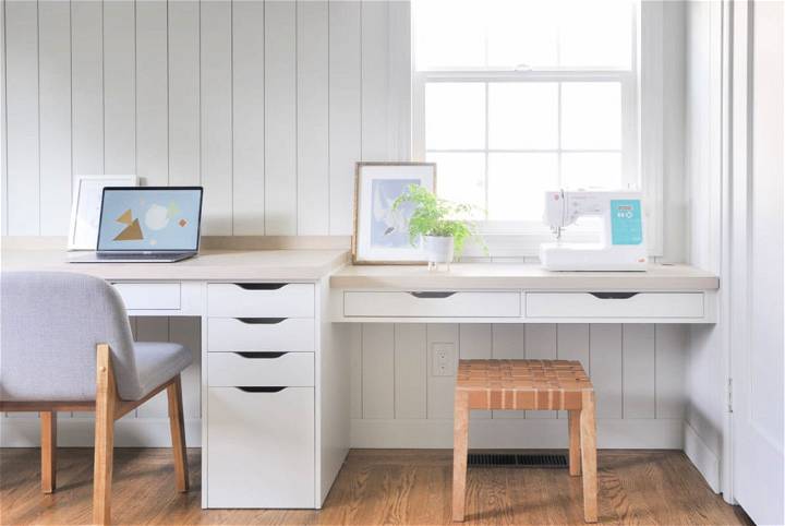 Build a Built in With Ikea Alex Desk