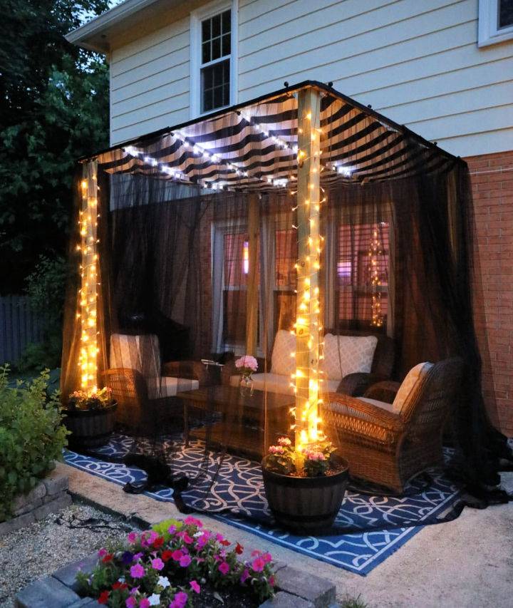 Canopy Shade with Mosquito Net for Your Patio