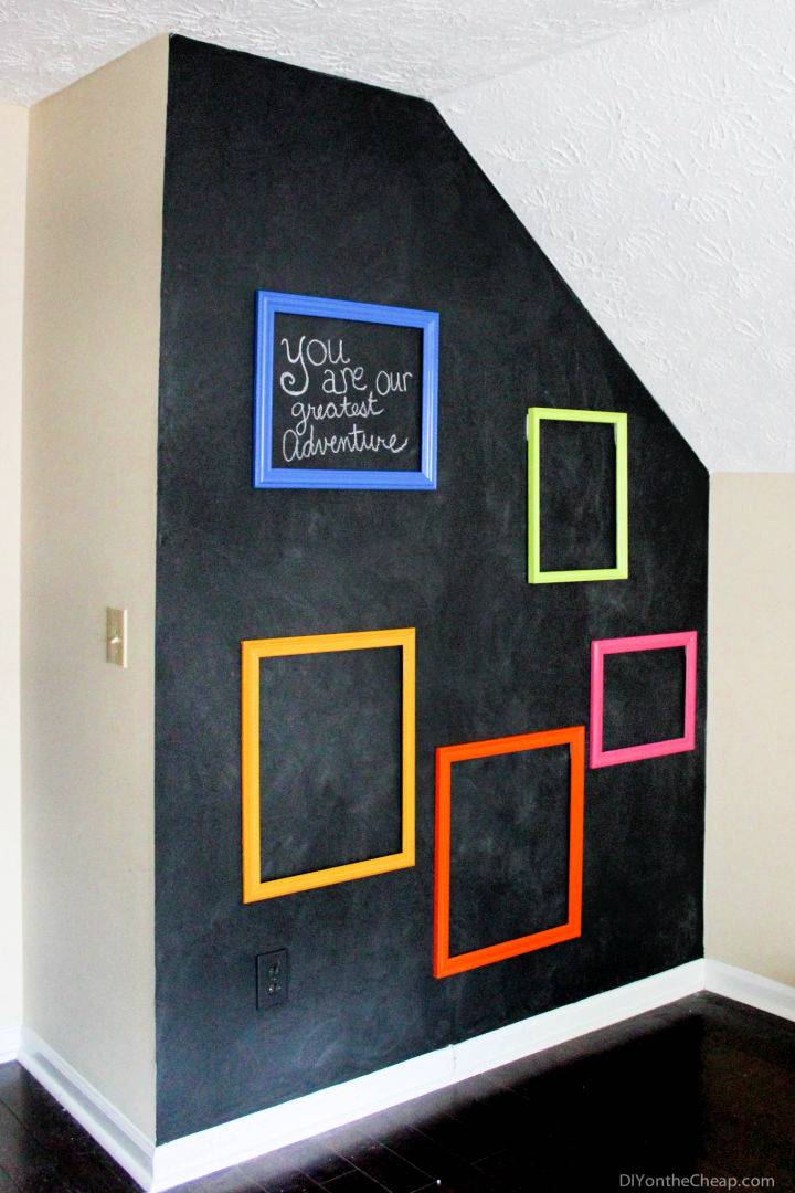 Chalkboard Gallery Wall for Girls Room