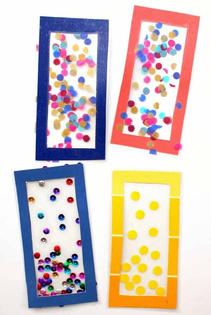 Confetti Bookmark Craft for Students