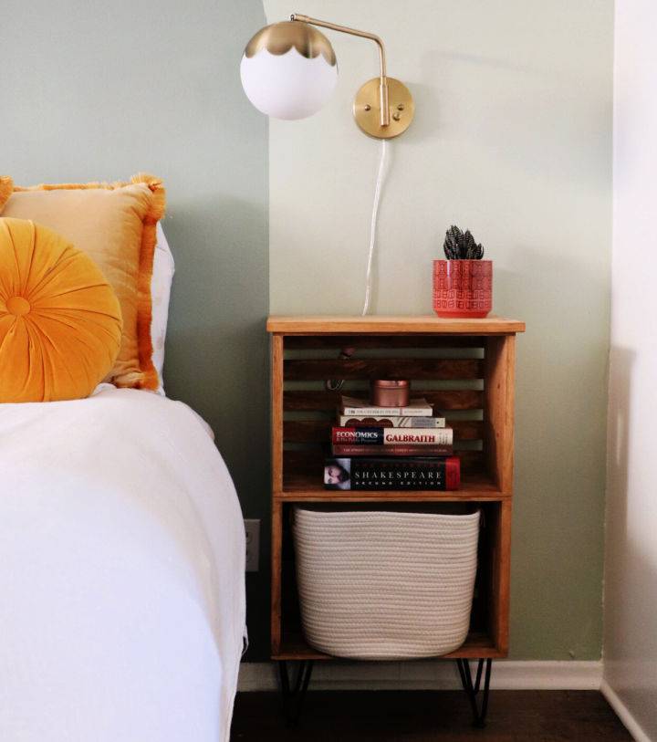 DIY Crate Nightstand - Step by Step Instructions