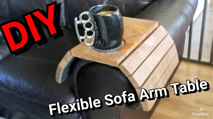 DIY Flexible Sofa Arm Table