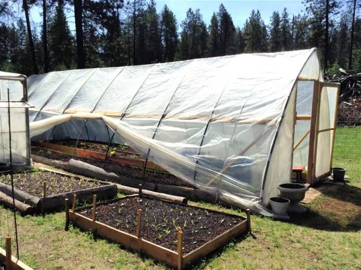 DIY Hoop House Style Greenhouse Using PVC