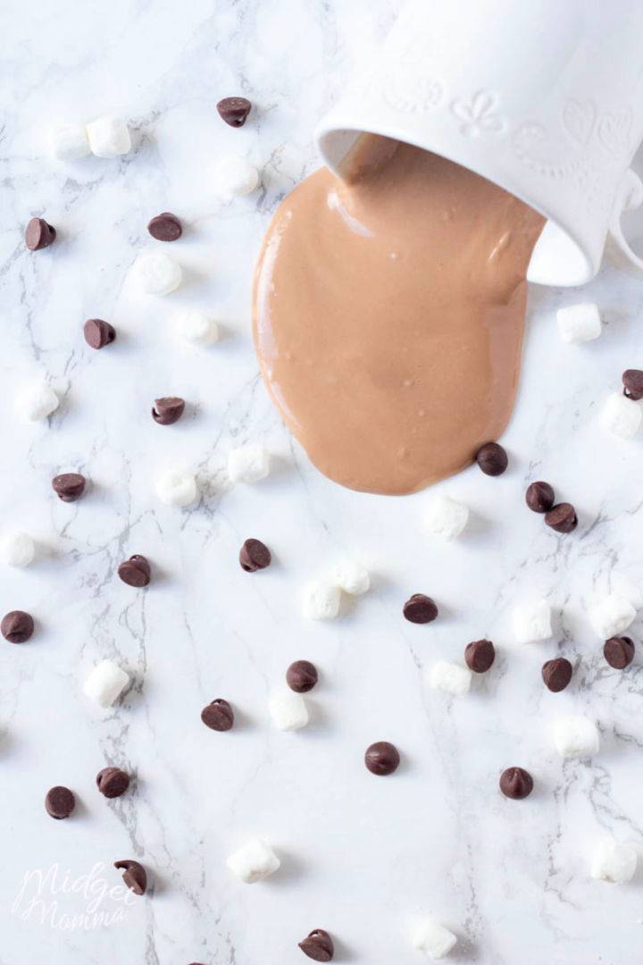 DIY Hot Chocolate Oobleck Slime