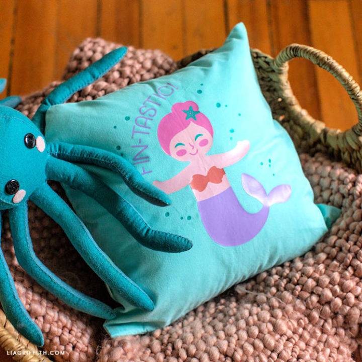 DIY Mermaid Pillow Iron on