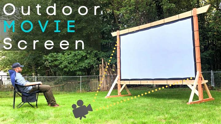 DIY Timber Frame Outdoor Movie Screen