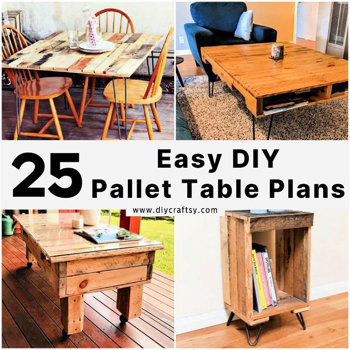 DIY pallet table plans