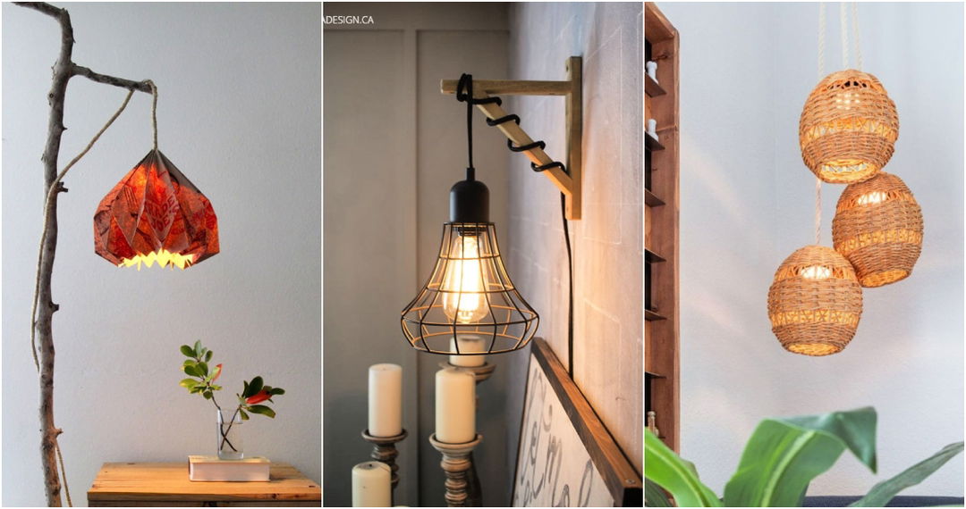 20 DIY Pendant Light Ideas (How to Make a Hanging Lamp)