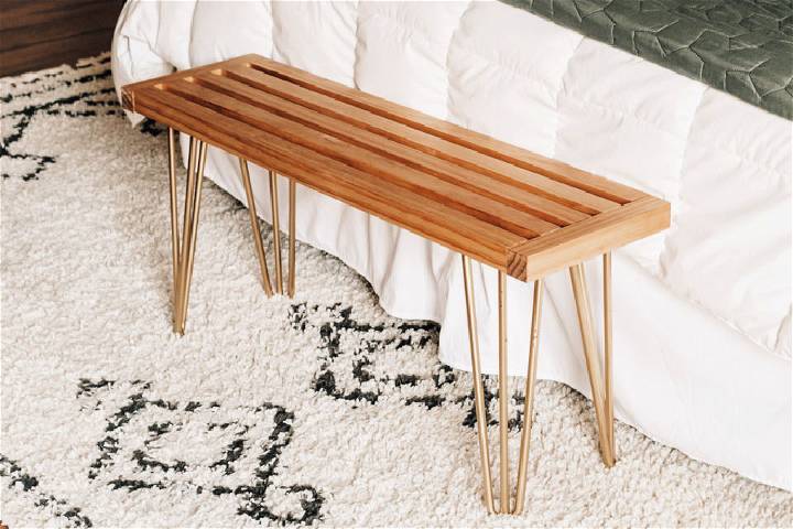 How to Make a Bench With Hairpin Legs