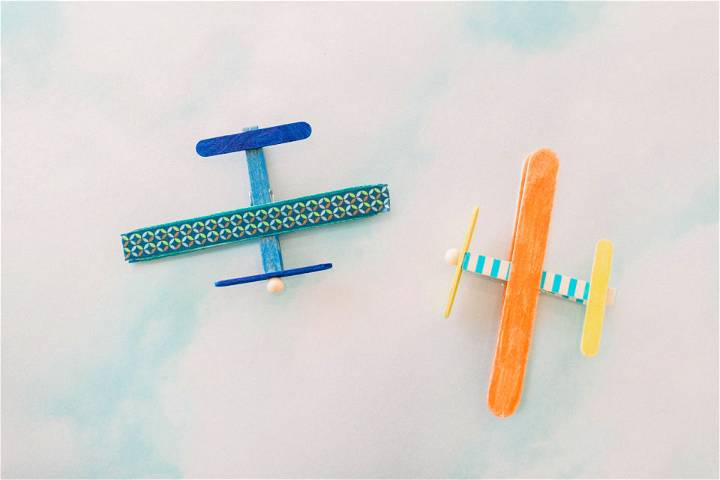 How to Make a Clothespin Airplane