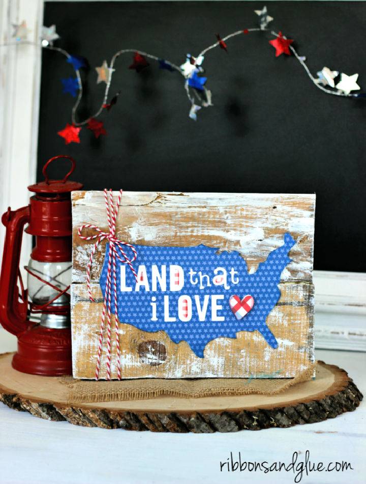 How to Make a Patriotic Pallet Sign