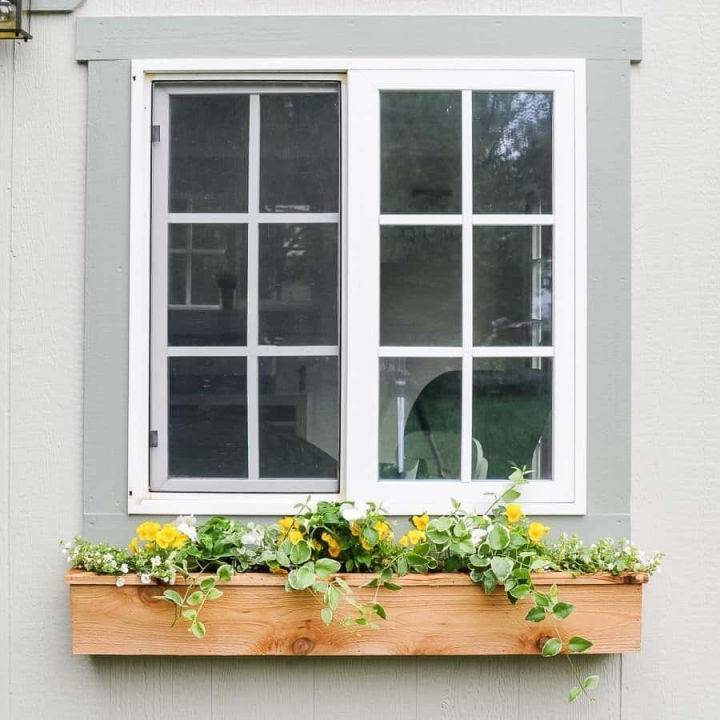 Make Cedar Wood Window Boxes Under $15