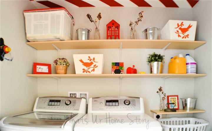 Make Wall Shelves for the Laundry Room