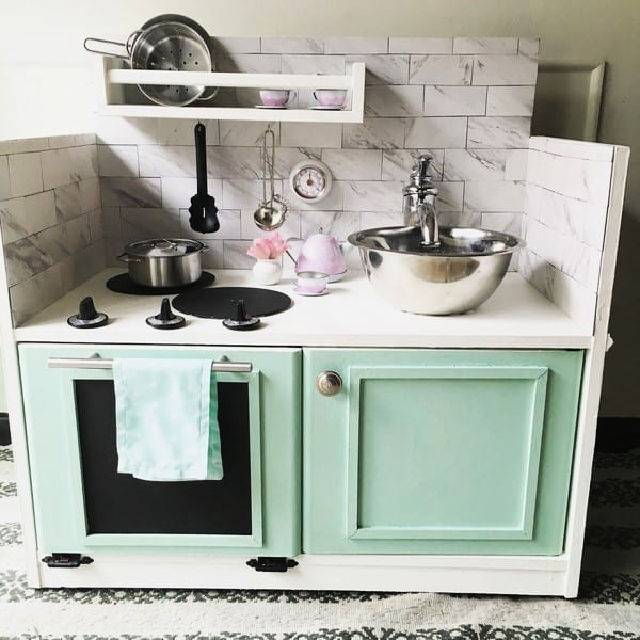 Make a Play Kitchen From a 10 Piece of Furniture