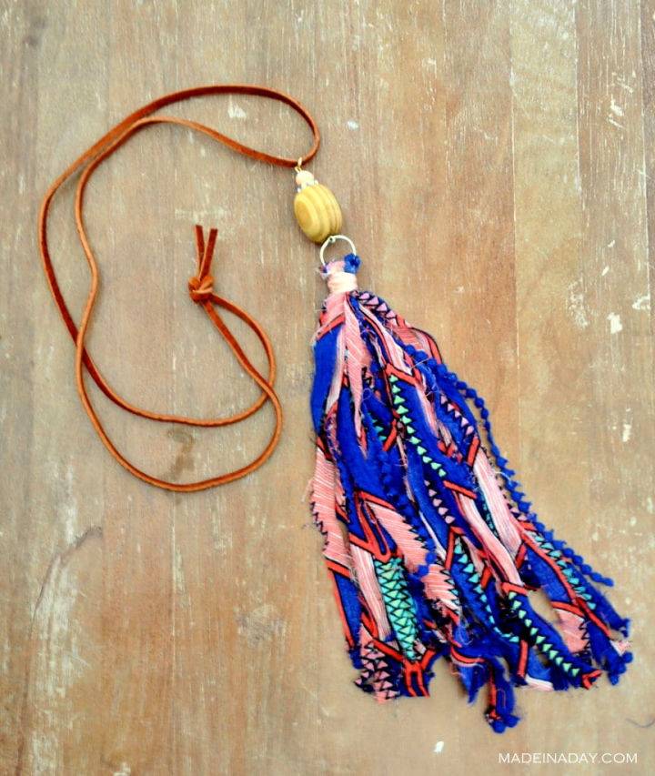 Making a Fabric Tassel Necklace
