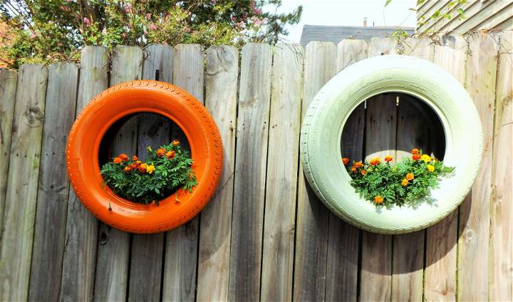 Making a Hanging Tire Planter