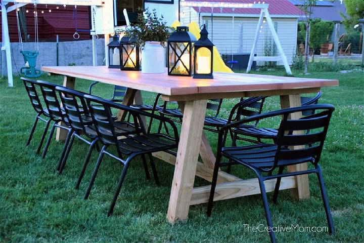 Making an Outdoor Dining Table