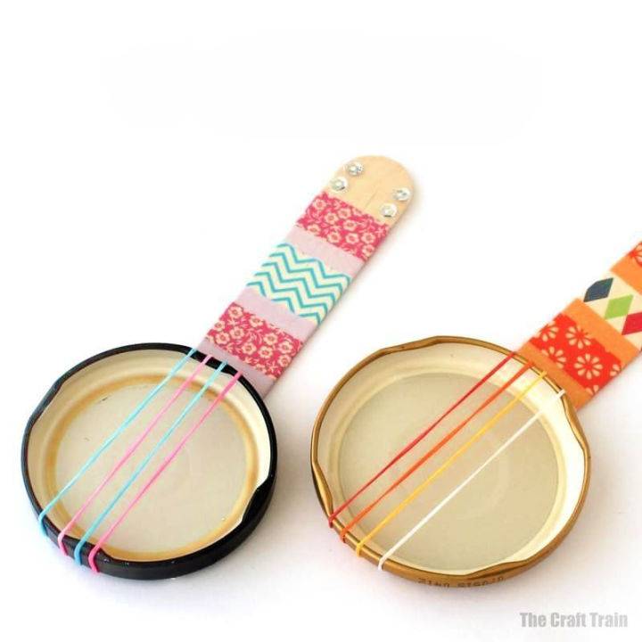 Handmade Mini Lid Banjo for Children's