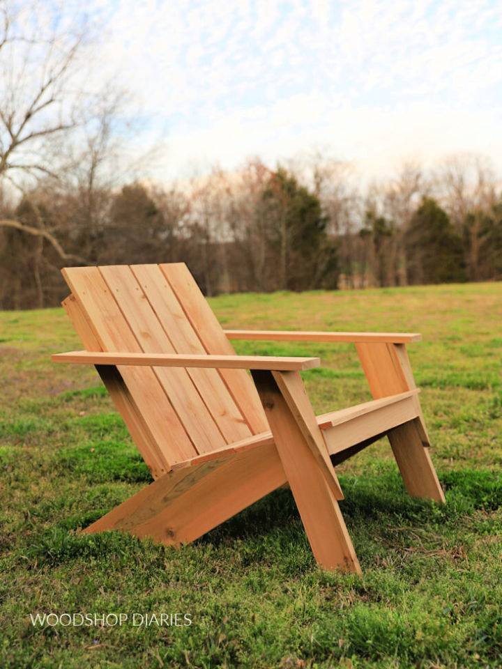 Modern DIY Adirondack Chair Out of Wood