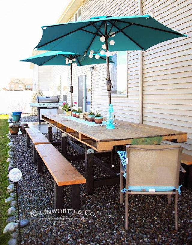 Pallet Outdoor Dining Table Ideas
