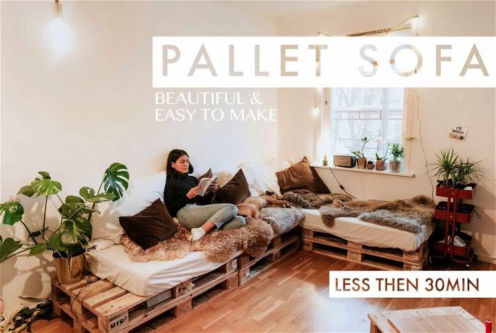 DIY Pallet Sofa in Under 30 Minutes