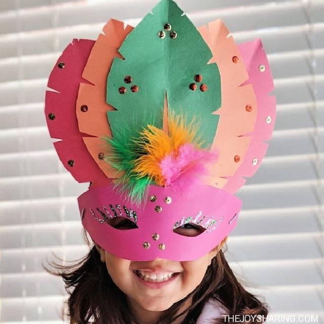 Paper Mask Craft to Do at Home