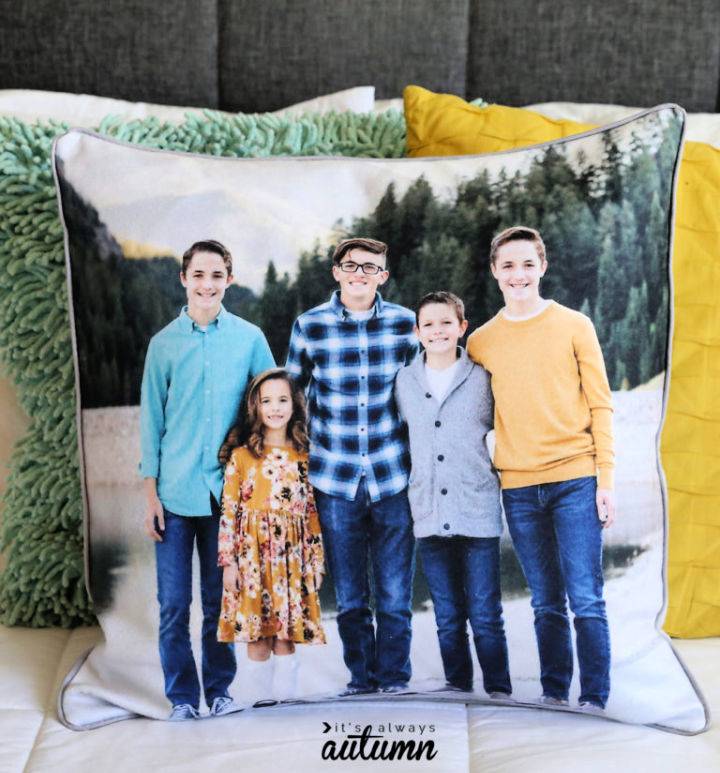 Easy DIY Personalized Photo Pillow