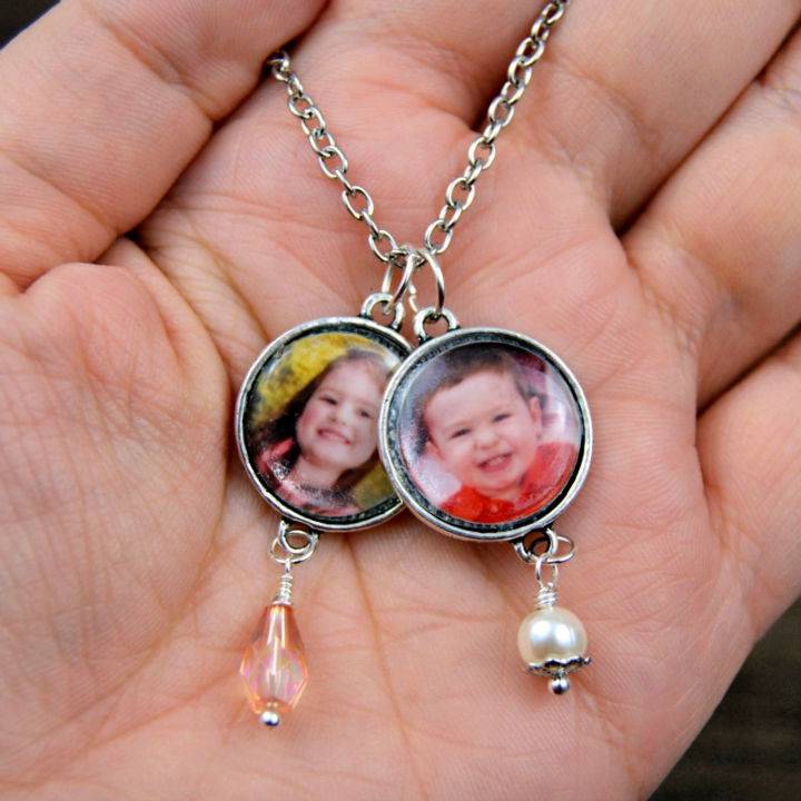 Homemade Photo Charm Necklace
