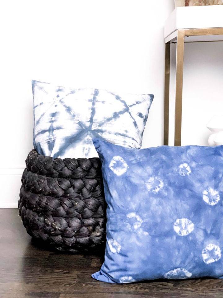 Shibori Style Tie dyed Throw Pillows