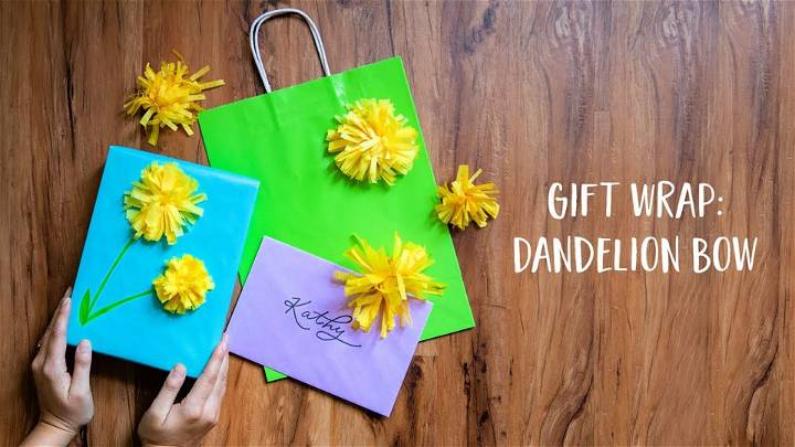 Tissue Paper Dandelion Wrapping Paper