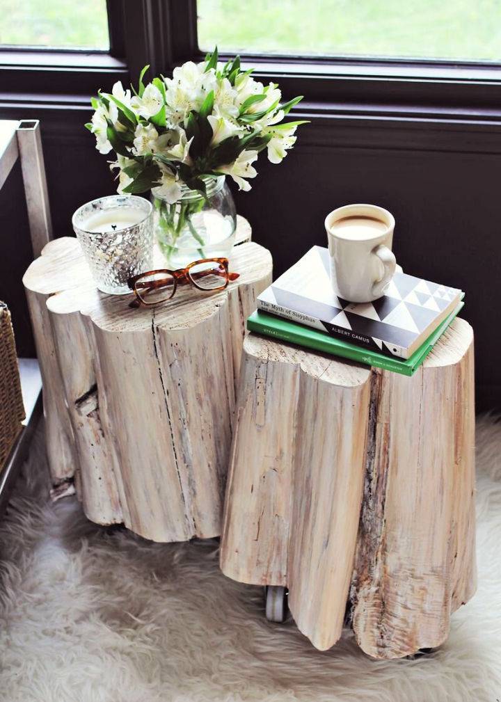 Tree Stump Side Tables