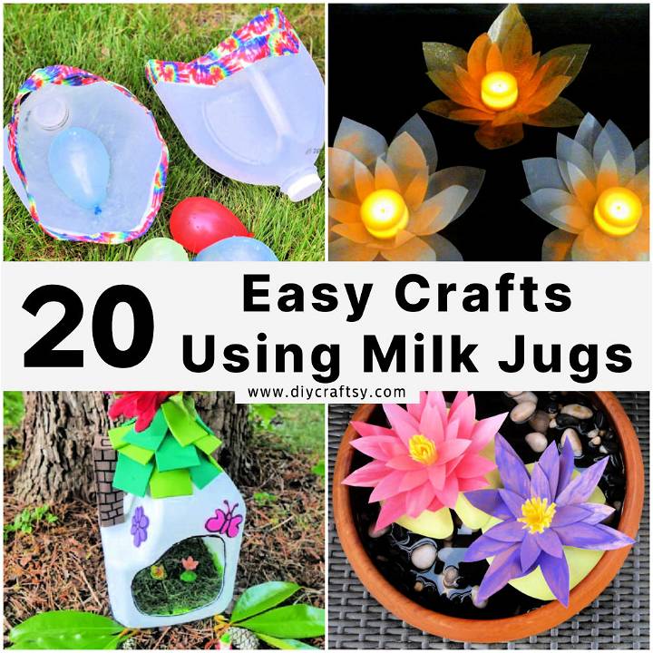 crafts using milk jugs